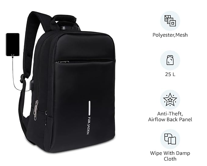 FUR JADEN Anti-Theft Backpack – The smart bag for smart people